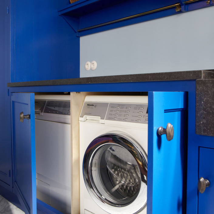 Kobaltblauwe keuken, landelijke keuken, keuken op maat kobaltblauw